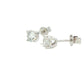 Round brilliant Cut Diamond Solitaire Earrings - 0.80cts