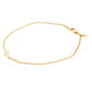 Yellow Gold Single round brilliant cut diamond bracelet