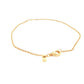 Yellow Gold Single round brilliant cut diamond bracelet