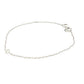 White gold single round brilliant cut diamond bracelet Gardiner Brothers