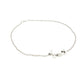 White gold single round brilliant cut diamond bracelet Gardiner Brothers