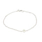 White gold single round brilliant cut diamond bracelet Gardiner Brothers