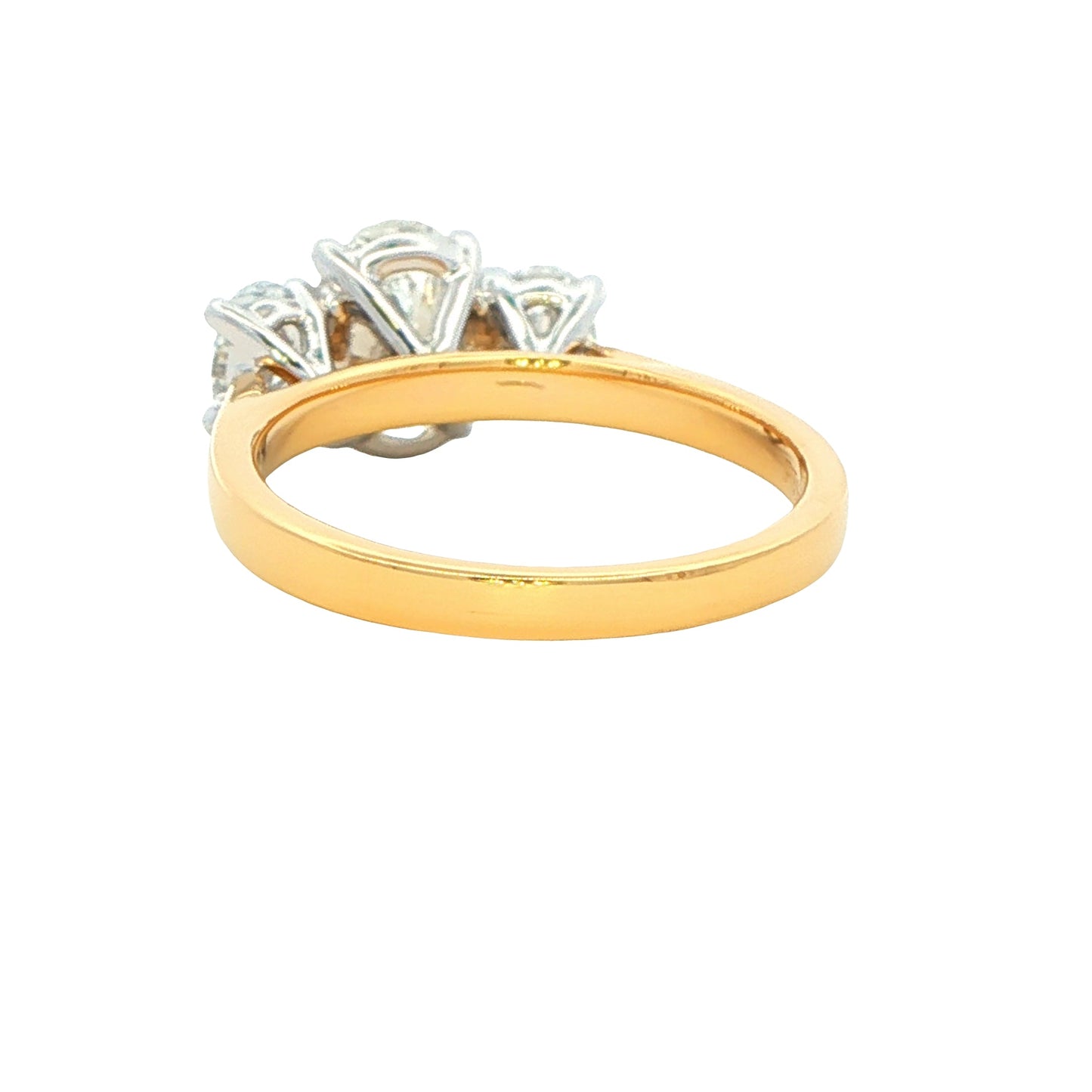 Lab Grown oval shaped diamond 3 stone ring - 1.86cts Gardiner Brothers