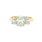 Lab Grown oval shaped diamond 3 stone ring - 1.86cts Gardiner Brothers