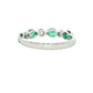 Emerald and Diamond Vintage Style Eternity Ring