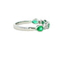 Emerald and Diamond Vintage Style Eternity Ring