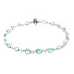 Pear Shaped Topaz and round brilliant cut diamond bracelet