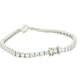 Lab Grown Oval and round brilliant cut diamond tennis bracelet - 8.00cts Gardiner Brothers