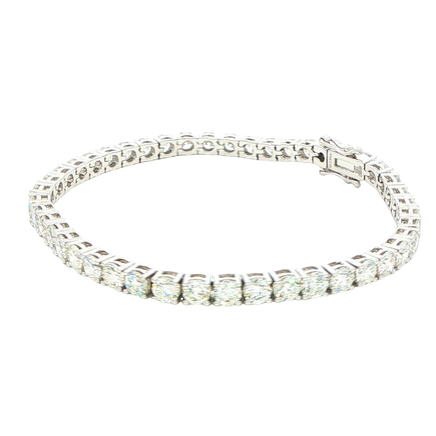 Round Brilliant cut diamond tennis bracelet - 10.94cts Gardiner Brothers