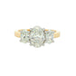 Yellow Gold Oval shaped diamond 3 stone ring - 1.80cts Gardiner Brothers