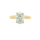 Lab grown Oval diamond solitaire with a hidden halo - 2.08cts Gardiner Brothers