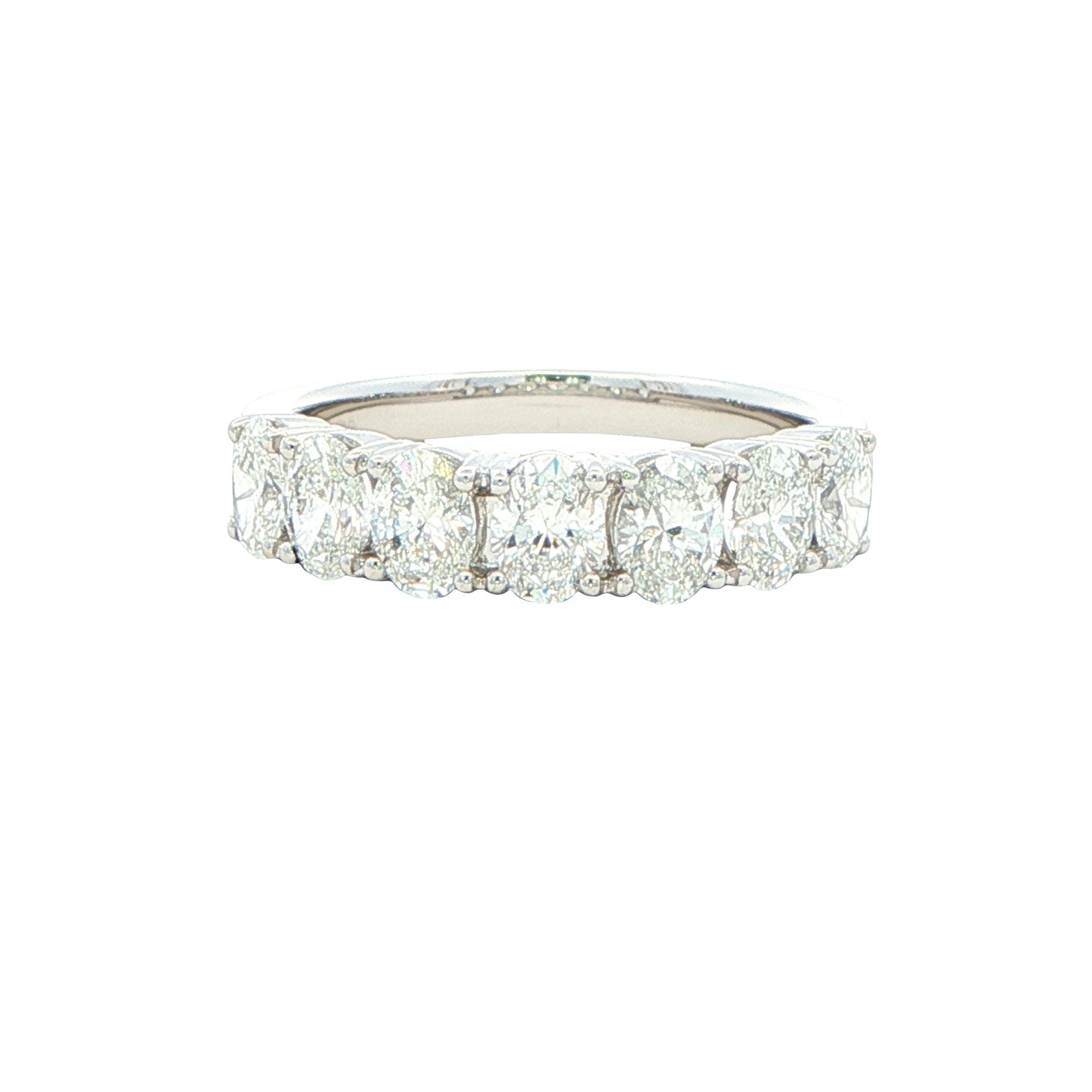 Oval Shaped Diamond 7 Stone Eternity Style Ring - 1.40cts Gardiner Brothers
