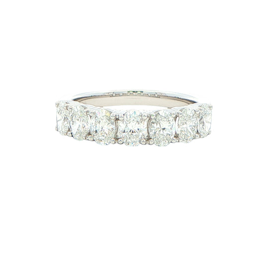 Oval Shaped Diamond 7 Stone Eternity Style Ring - 1.40cts Gardiner Brothers