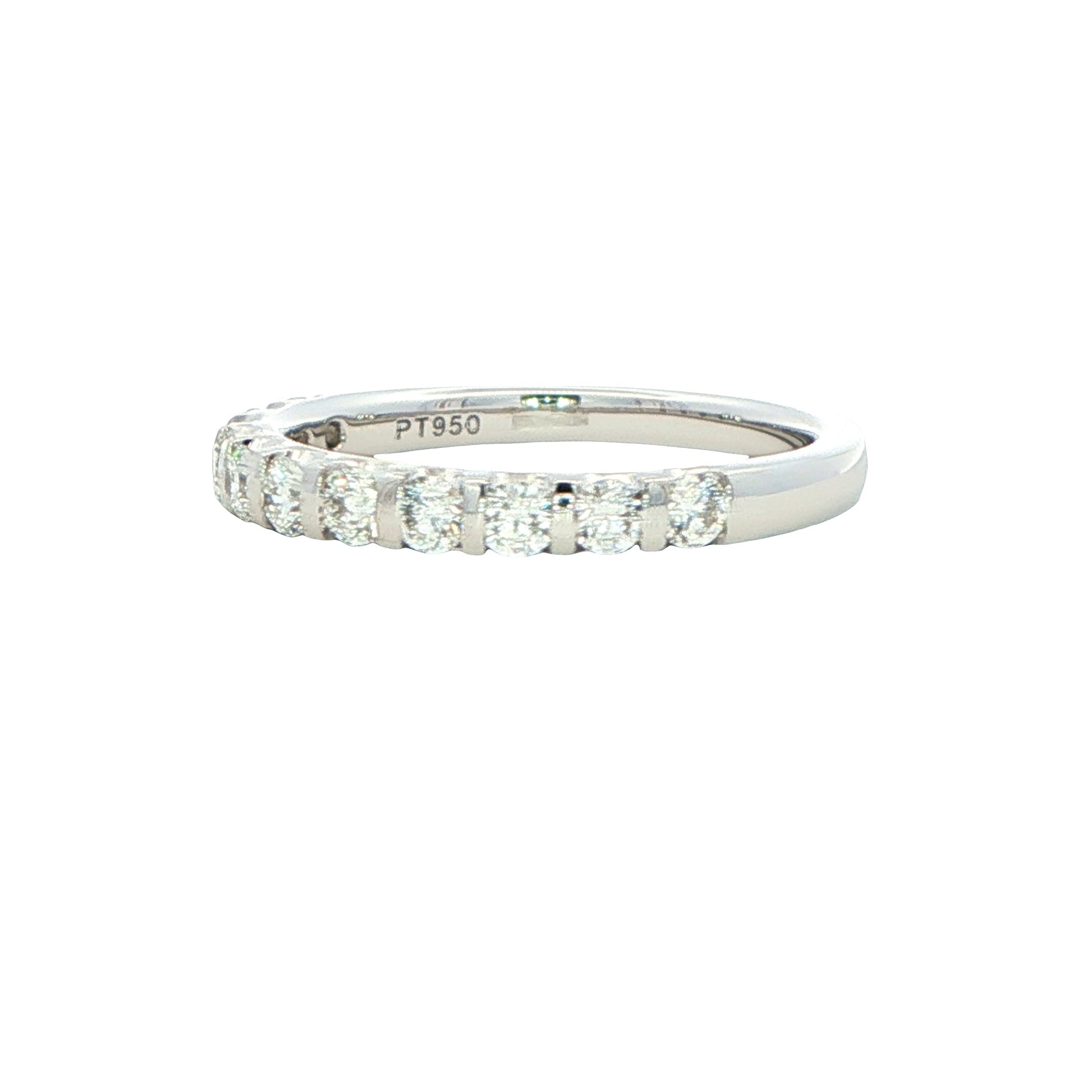 Round Brilliant Cut Diamond Bar Set Wedding Band Gardiner Brothers