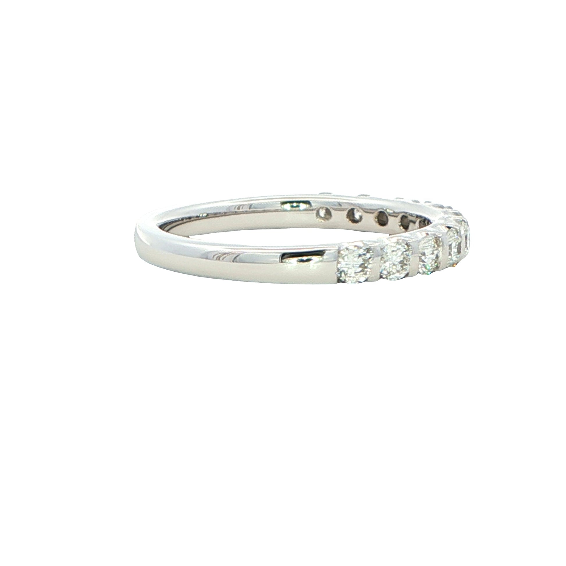 Round Brilliant Cut Diamond Bar Set Wedding Band Gardiner Brothers