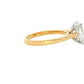 Yellow Gold Elongated Cushion shaped diamond solitaire ring - 2.02cts Gardiner Brothers