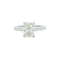 Platinum Radiant cut diamond solitaire ring - 2.00cts Gardiner Brothers
