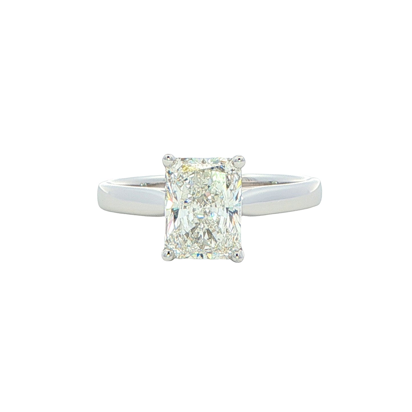 Platinum Radiant cut diamond solitaire ring - 2.00cts Gardiner Brothers