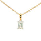Emerald cut diamond solitaire pendant - 0.80cts Gardiner Brothers