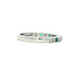 Square Emerald and Diamond Vintage Style Eternity Ring Gardiner Brothers