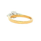 Yellow Gold Oval and pear shaped diamond 3 stone ring - 1.09cts Gardiner Brothers