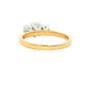 Yellow Gold Oval shaped diamond 3 stone ring - 1.14cts Gardiner Brothers