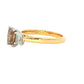 Yellow Gold Radiant cut Cognac diamond 3 stone ring - 1.60cts Gardiner Brothers