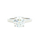 Platinum round brilliant cut diamond solitaire ring - 2.00cts Gardiner Brothers