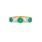 Emerald and Diamond 5 Stone Ring Gardiner Brothers