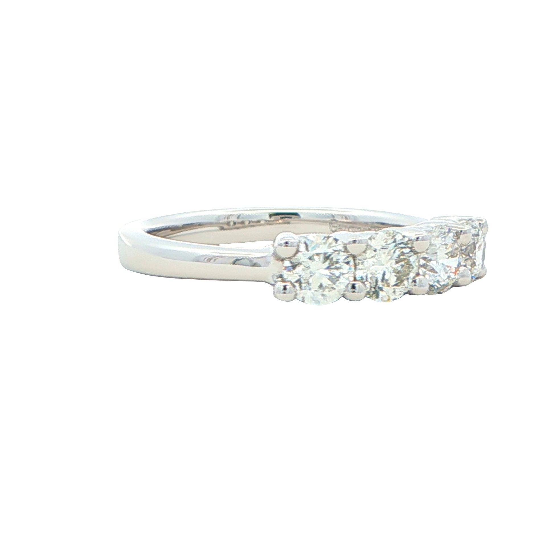 Round Brilliant Cut 4 Stone Diamond Eternity Ring - 1.00cts gardiner-brothers