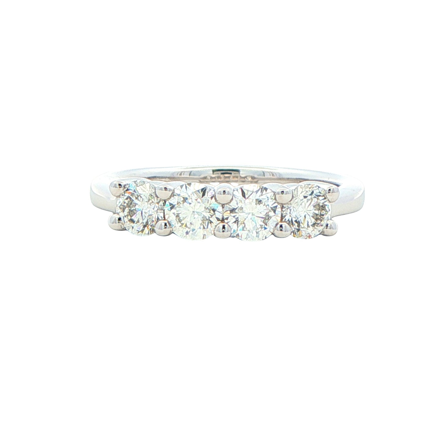 Round Brilliant Cut 4 Stone Diamond Eternity Ring - 1.00cts gardiner-brothers