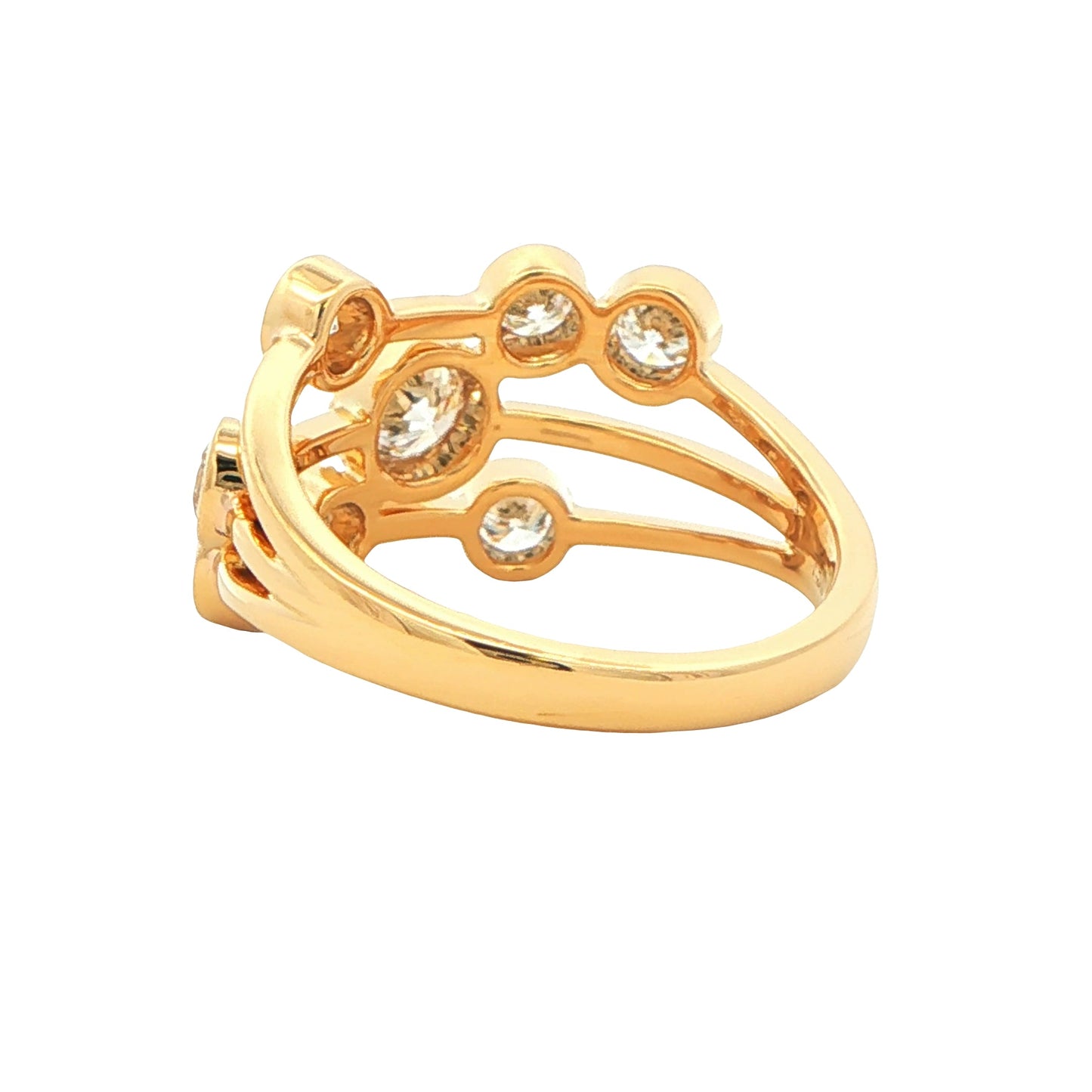 Round Brilliant Cut Diamond Bubble Style Ring - 1.66cts Gardiner Brothers