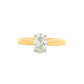 Yellow Gold Oval Shaped diamond Solitaire ring - 0.70cts Gardiner Brothers