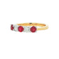 Ruby and Diamond 5 Stone Ring Gardiner Brothers