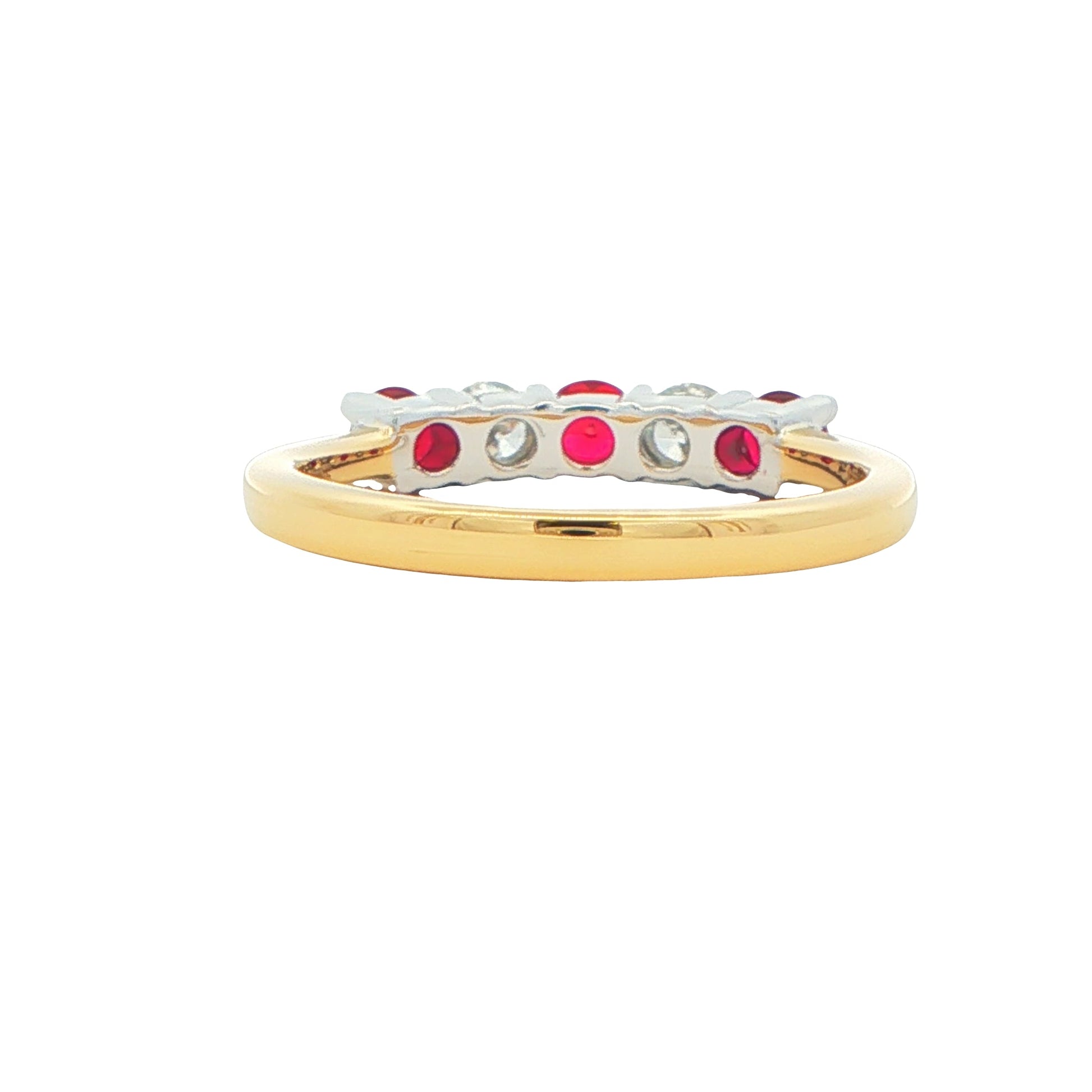 Ruby and Diamond 5 Stone Ring Gardiner Brothers