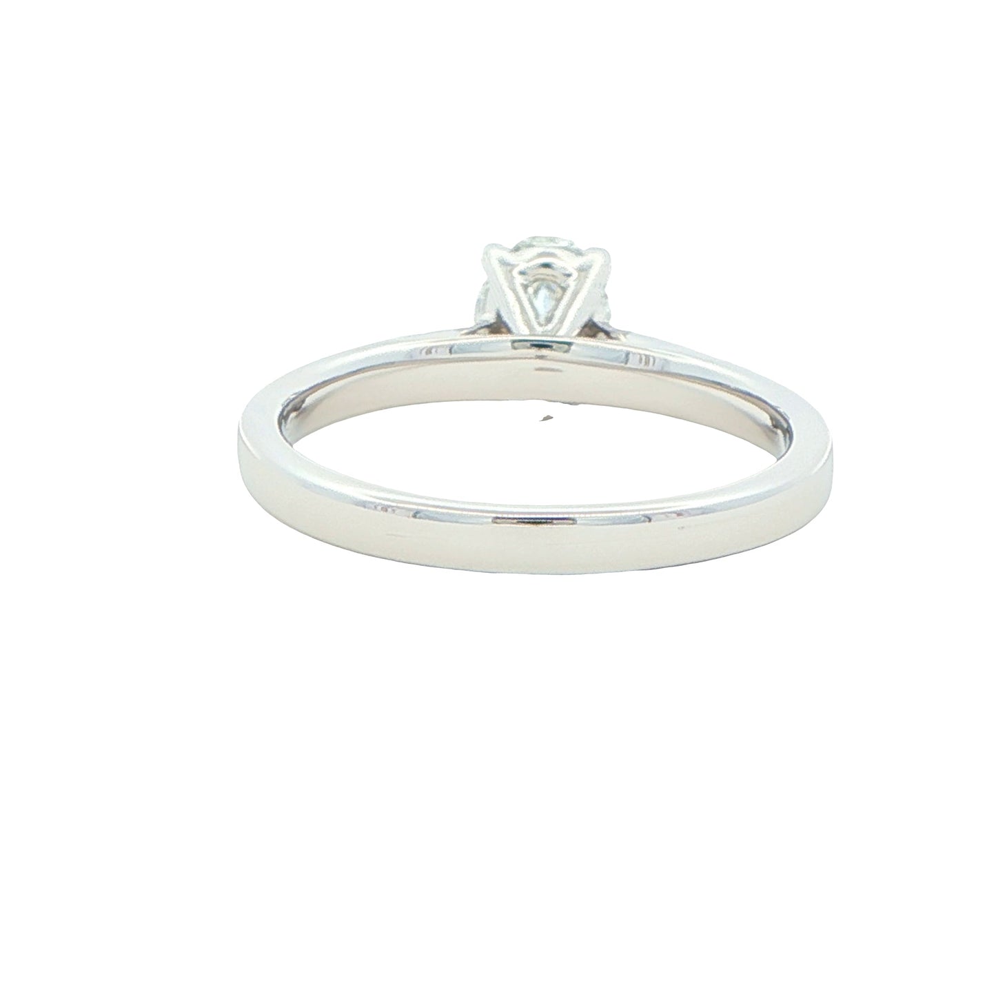 Platinum oval diamond solitaire ring - 0.81cts Gardiner Brothers