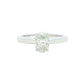 Platinum oval diamond solitaire ring - 0.81cts Gardiner Brothers