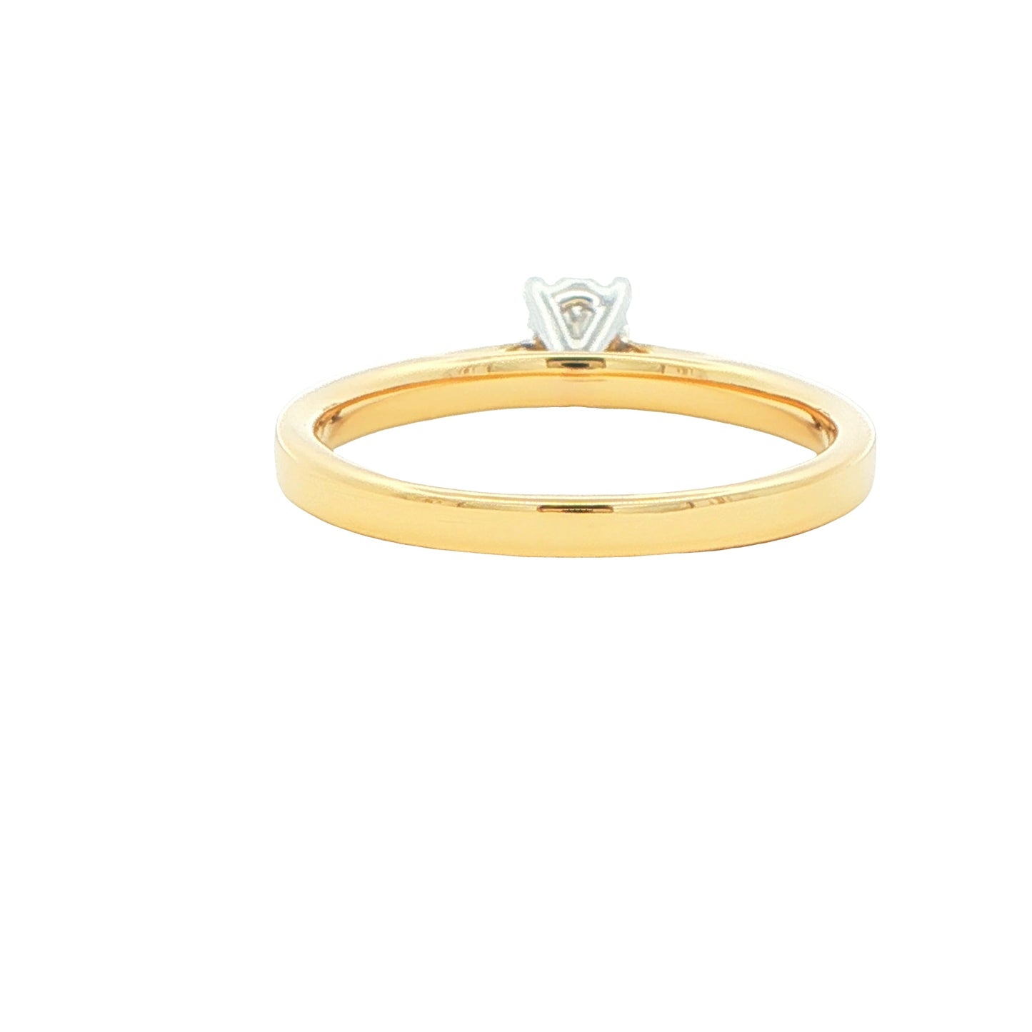 Yellow Gold Oval Shaped Diamond Solitaire Ring - 0.40cts Gardiner Brothers