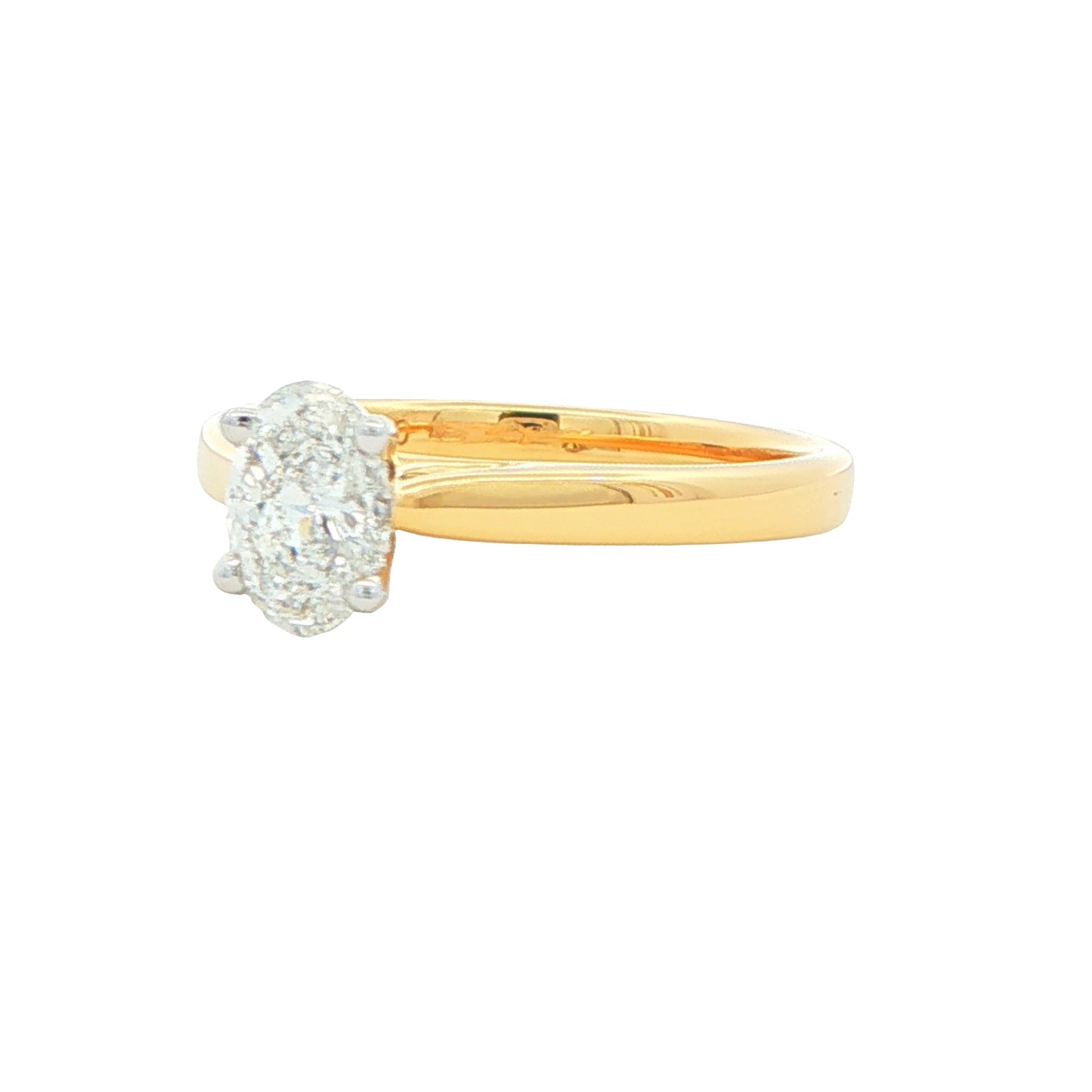 Yellow Gold Oval Shaped Diamond Solitaire Ring - 0.70cts Gardiner Brothers