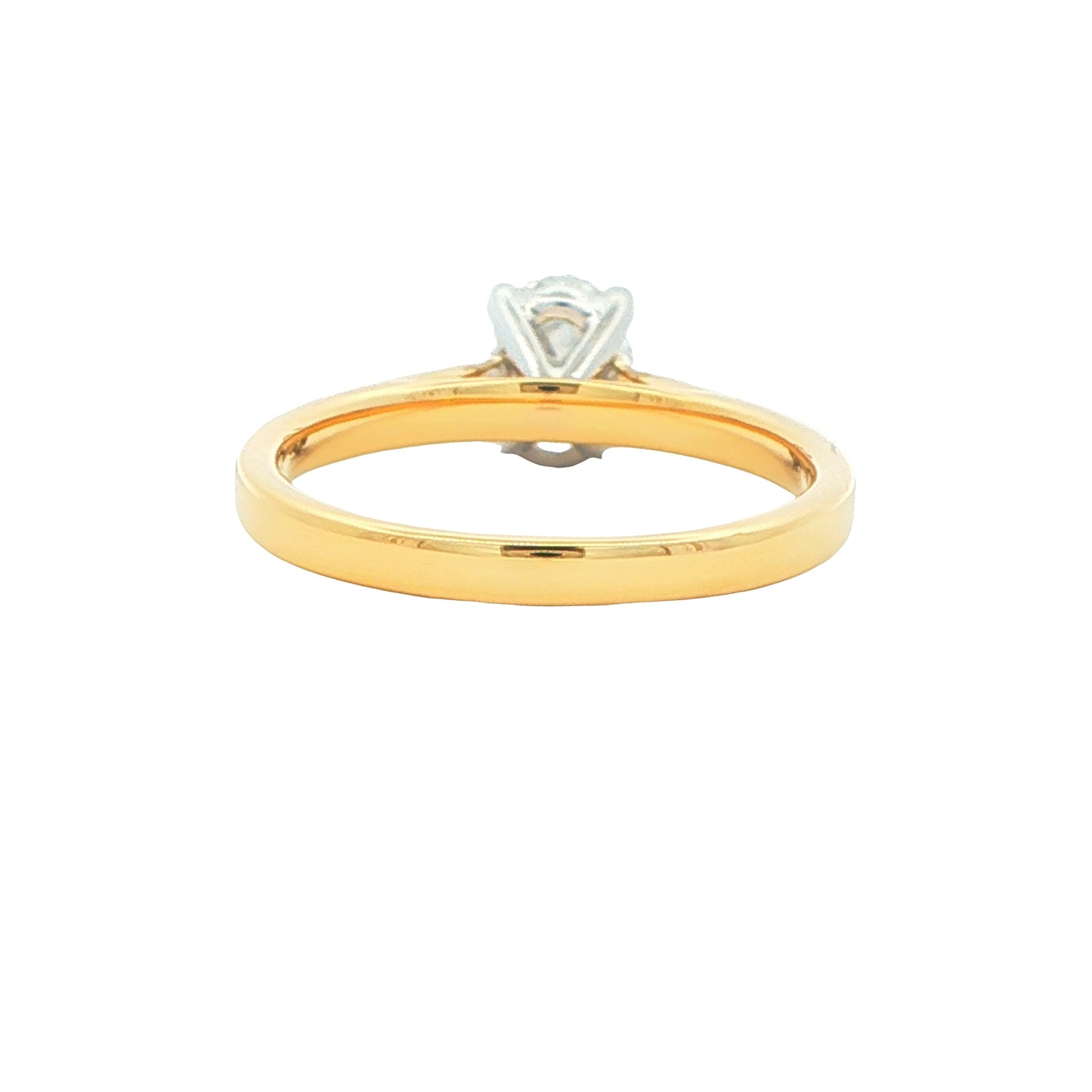Yellow Gold Oval Shaped Diamond Solitaire Ring - 0.80cts Gardiner Brothers