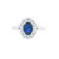 Sapphire AND DIAMOND FANCY CLUSTER STYLE RING Gardiner Brothers
