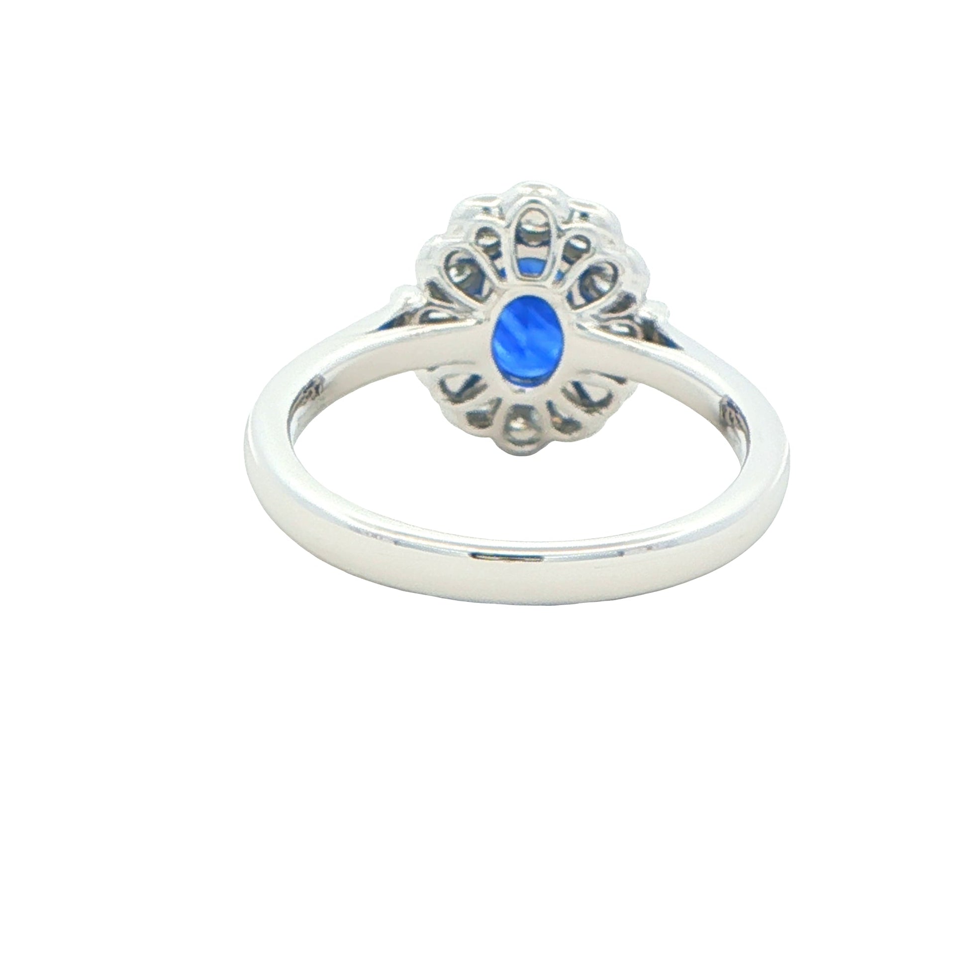 Sapphire AND DIAMOND FANCY CLUSTER STYLE RING Gardiner Brothers