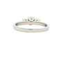 Platinum Emerald and round brilliant cut diamond 3 stone ring - 1.00cts Gardiner Brothers