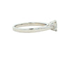 Platinum Emerald and round brilliant cut diamond 3 stone ring - 1.00cts Gardiner Brothers
