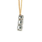 Round Brilliant Cut Diamond 3 Stone Drop Pendant - 0.94cts Gardiner Brothers