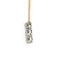 Round Brilliant Cut Diamond 3 Stone Drop Pendant - 0.94cts Gardiner Brothers