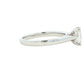 Platinum Radiant Cut Diamond Solitaire Ring - 0.90cts Gardiner Brothers