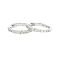 Round Brilliant cut diamond hoop earrings 16mm - 0.50cts Gardiner Brothers