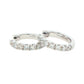 Round Brilliant cut diamond hoop earrings 16mm - 1.00cts Gardiner Brothers