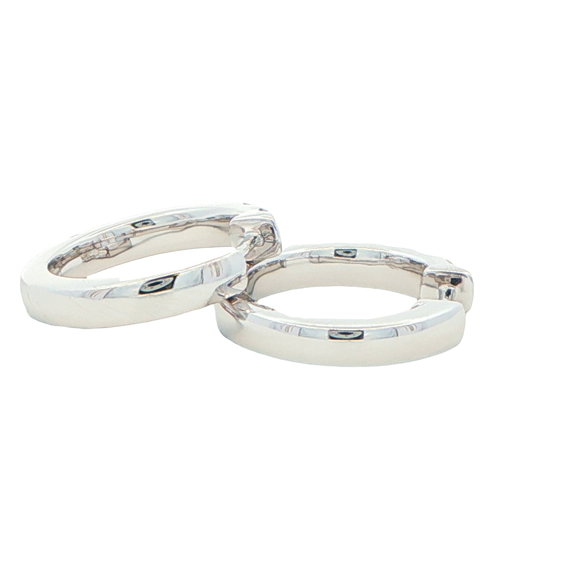 Round Brilliant cut diamond hoop earrings 16mm - 1.00cts Gardiner Brothers